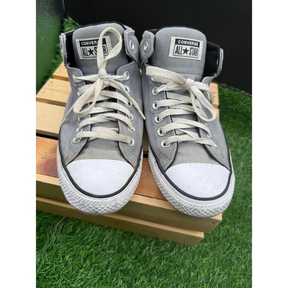 Converse- Chuck Taylor- Gray-High Tops- Size 8M/10W main image 4